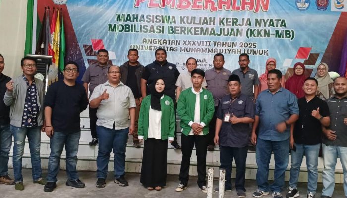 Dipusatkan di Bangkep, Ratusan Peserta KKN-MB Unismuh Luwuk Angkatan 38 Resmi Dilepas