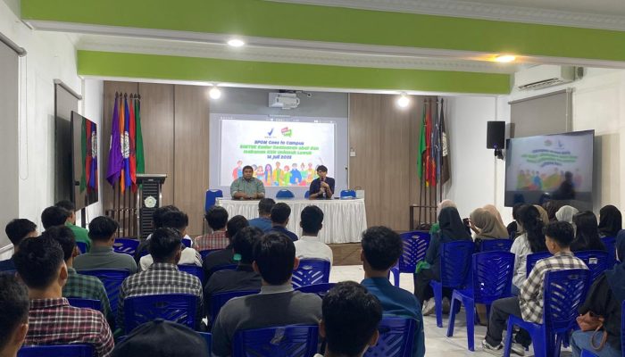 Goes to Campus, BPOM Edukasi Mahasiswa KKN-MB Unismuh Luwuk Terkait Kosmetik dan Pangan Aman