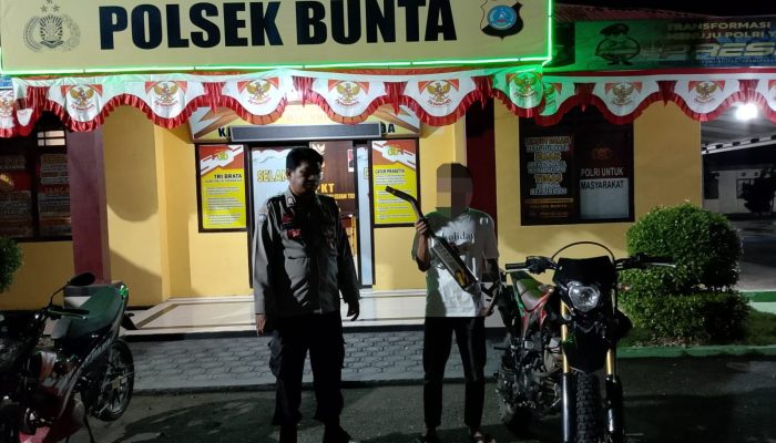 Tanggapi Keresahan Warga, Polsek Bunta Gelar Razia Knalpot Brong
