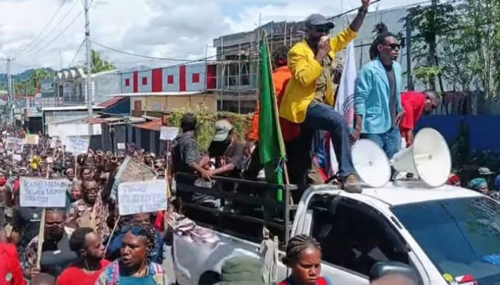 Aksi Tolak Tambang Blok Wabu, Aktivitas Ekonomi di Nabire Papua Tengah Terganggu