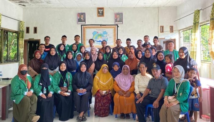 Mahasiswa KKN Unismuh Luwuk Posko Sapelang dan Seano Gelar Seminar Proker