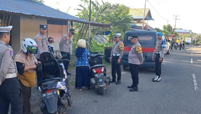 Satlantas Polres Bangkep Jaring 154 Pelanggar, Didominasi Pengendara Tanpa Helm SNI