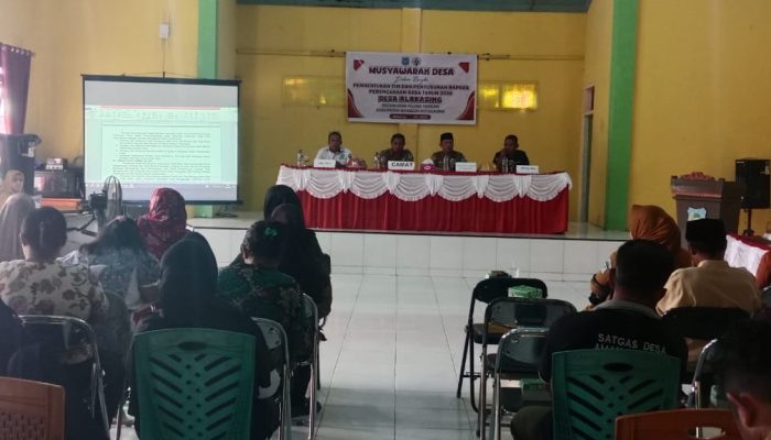 Desa Alakasing Gelar Musdes, Bentuk Tim Penyusun RKPDes 2026 yang Inklusif dan Partisipatif