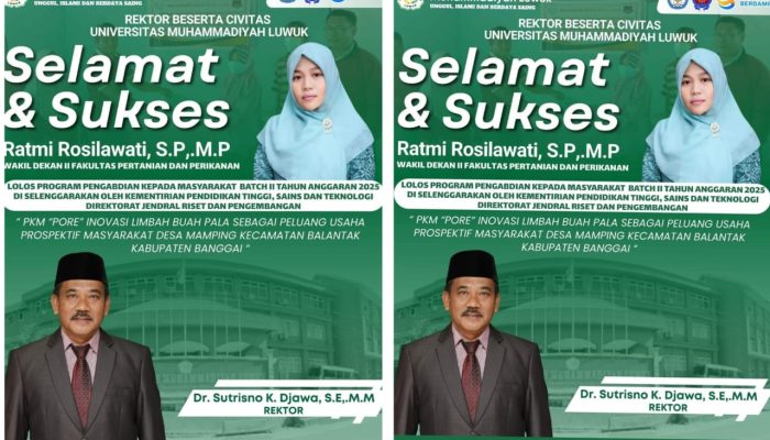 Selamat, Ratmi Rosilawati Dosen Unismuh Luwuk Lolos Program PKM Batch II 2025
