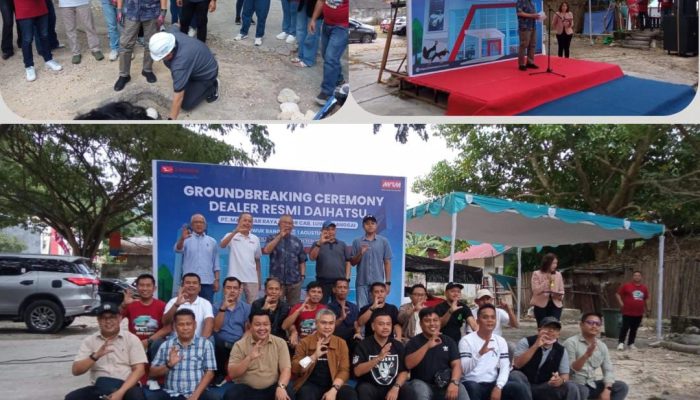 Dirut PT MRM dan Wabup Banggai Resmikan Groundbreaking Dealer Resmi Daihatsu Luwuk