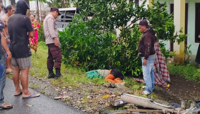 Laka Maut Pick Up Vs Jupiter di Batui Selatan, Pemotor Meregang Nyawa 