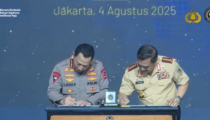 Kemenimipas dan Polri Tandatangani Nota Kesepahaman dan Perjanjian Kerja Sama