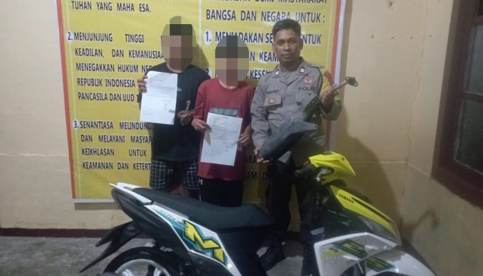 Pakai Knalpot Brong, Dua Remaja di Luwuk Timur Ini Terjaring Razia