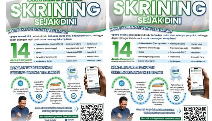 Peserta JKN Wajib Isi Skrining Riwayat Kesehatan, Cegah Penyakit Kronis Sejak Dini