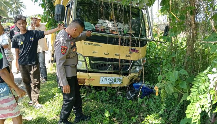 Tabrakan Motor Vs Truck Terjadi di Uso, Ini Penjelasan Kapolsek Batui 