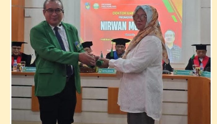 Selamat, Nirwan Moh Nur WR II Unismuh Luwuk Raih Gelar Doktor di UMI