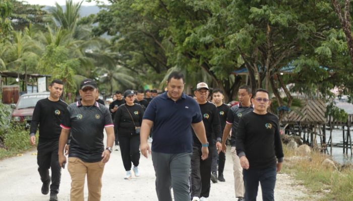 Semarak HUT RI ke-80, Imigrasi Banggai Bersama Lapas & Bapas Luwuk Gelar Jalan Santai