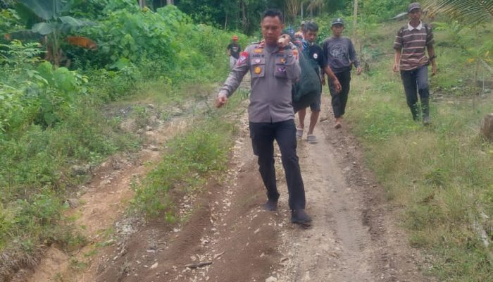 Kapolsek Bunta Pimpin Evakuasi Petani yang Ditemukan Meninggal di Pegunungan Nggelung