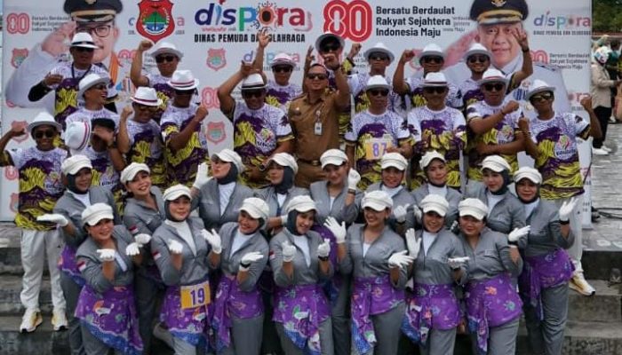 Selamat, Regu Gerak Jalan Putri Dispar Banggai Raih Juara Tiga di HUT ke-80 RI