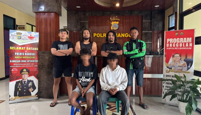 Lakukan Pengeroyokan, 2 Pria di Luwuk Selatan Dibekuk Polisi 