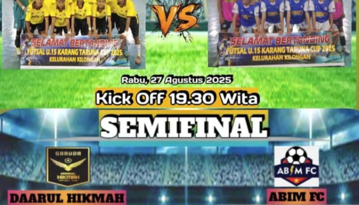 Perjalanan 4 Tim Menuju Semifinal Futsal U-15 Piala Karang Taruna Kelurahan Kilongan