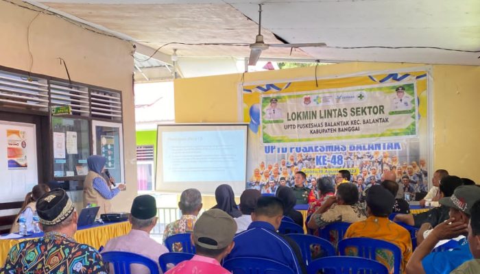 Kolaborasi PKM Balantak dan KPA Banggai, Gelar Lokakarya Mini Lintas Sektor Bahas Kesehatan dan Penanggulangan HIV/AIDS