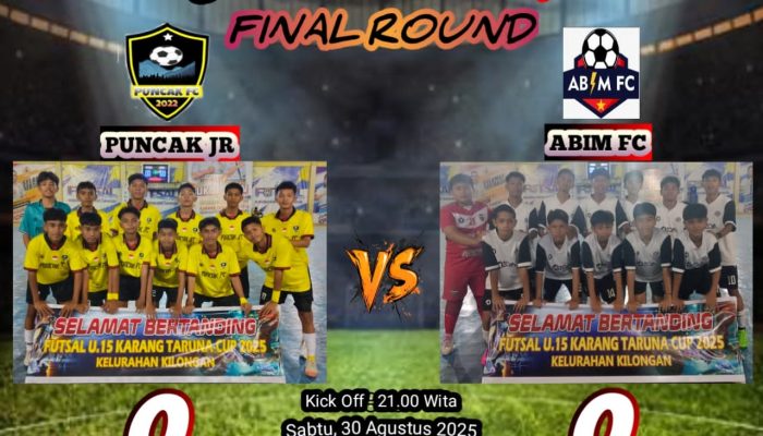 Dua Tim Unggulan Siap Tampil di Final Futsal U-15 Piala Karang Taruna Kilongan
