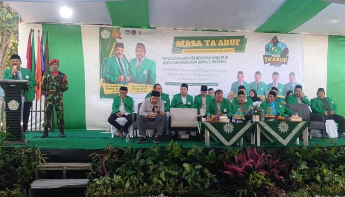 Diikuti 825 Mahasiswa Baru, Rektor Unismuh Luwuk Resmi Buka Masa Ta’aruf 