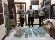 Polisi Gagalkan Penyelundupan Cap Tikus di Pelabuhan Luwuk Menuju Taliabu, 100 Botol CT Diamankan