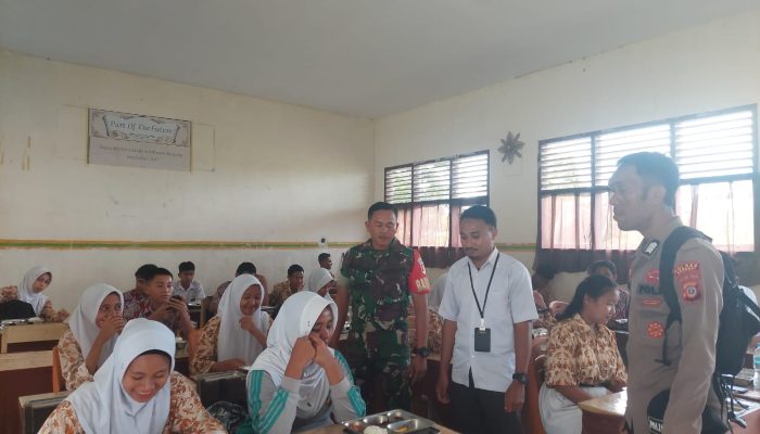 Polsek Batui Monitoring Pelaksanaan Makan Bergizi Gratis 2.178 Paket di 12 Sekolah