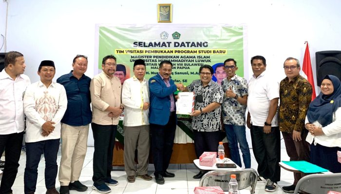 Unismuh Luwuk Resmi Kantongi Rekomendasi Kopertais untuk Buka Program Magister Pendidikan Agama Islam