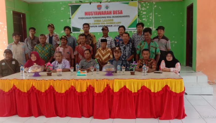 Camat Labobo Zulbahri Resmi Buka Musrenbangdes Lalong Tahun Anggaran 2026
