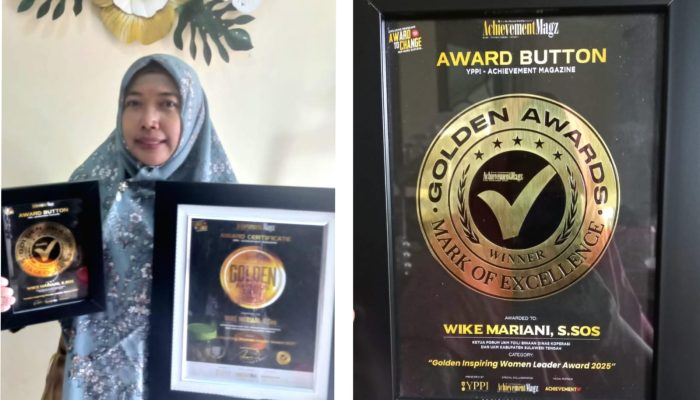 Forum UKM Toili Raih Penghargaan Nasional Golden Inspiring Woman Leader Awards 2025
