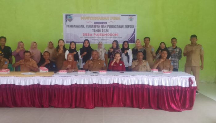 Pemdes Paisumosoni Gelar Musdes Penetapan APBDes 2026