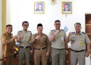 Kepala Kantor Pertanahan Bangkep Koordinasi dengan Pj Sekda Bahas Penataan Wilayah Transmigrasi