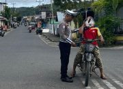 Satlantas Polres Bangkep Gelar Turjagwali di Banggai Laut, Lalu Lintas Terpantau Aman dan Lancar