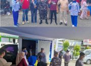 Peringati HUT TNI ke-80, Posal Luwuk Lanal Palu dan Pemda Banggai Gelar Pasar Sembako Murah