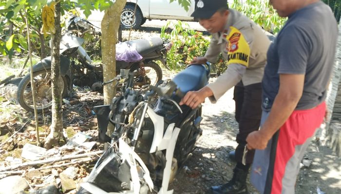 Tabrakan Satria Vs Supra di Toili Barat, Satu Pemotor Alami Patah Bahu
