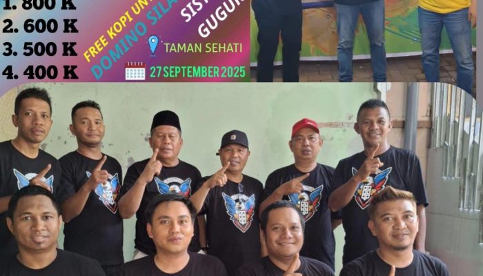 Wakil Tim Gardu Rajawali Sabet Juara Turnamen Domino Silaturahmi