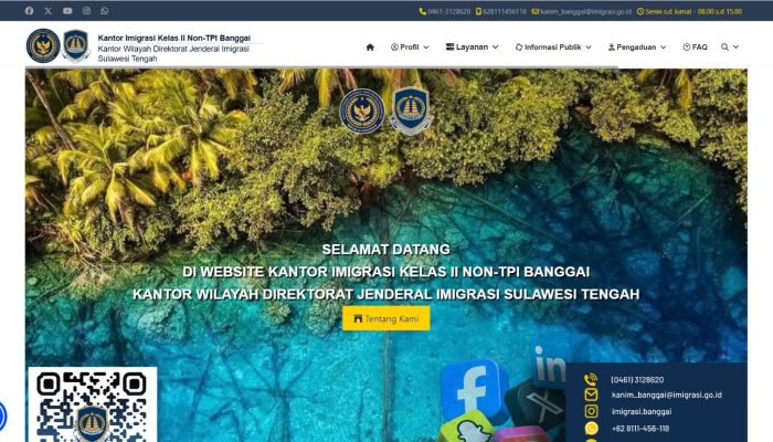 Kantor Imigrasi Banggai Resmi Alihkan Website Lama ke Website Baru