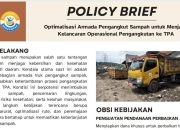 Optimalisasi Armada Pengangkut Sampah untuk Menjaga Kelancaran Operasional Pengangkutan ke TPA