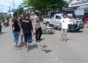 Lakalantas Motor Tabrak Mobil di Toili Banggai, Seorang Siswi Patah Kaki