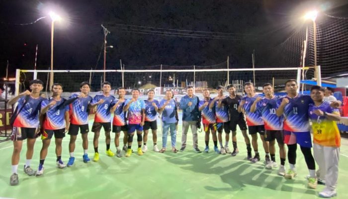 Tim FKIP Unismuh Luwuk Catat Dua Kemenangan Beruntun di Turnamen Voli Karang Taruna Cup Kilongan