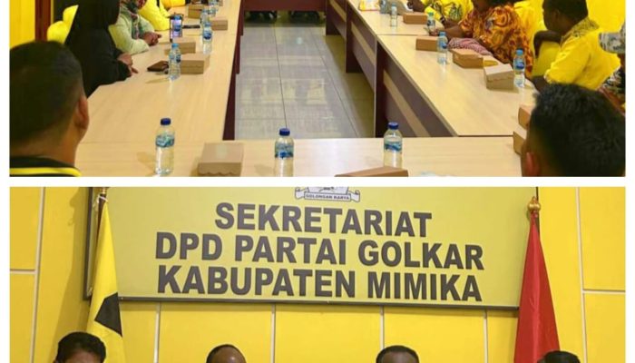 Zakius Degei Resmi Ditunjuk Sebagai Plt Ketua Partai Golkar Kabupaten Mimika