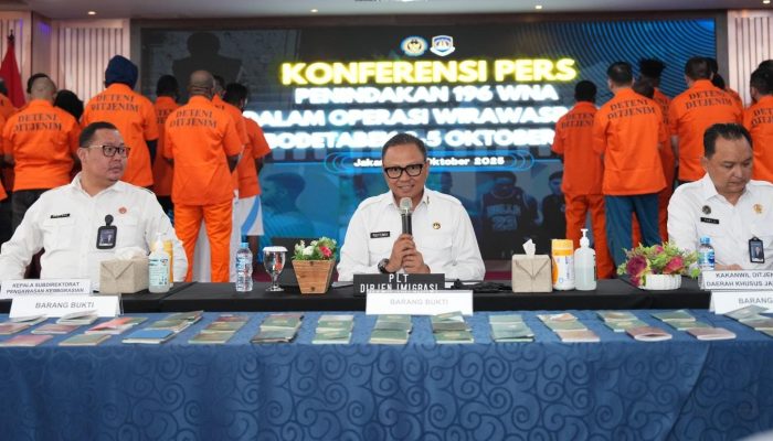 196 WNA Ditindak Imigrasi Selama Operasi Wirawaspada di Jabodetabek