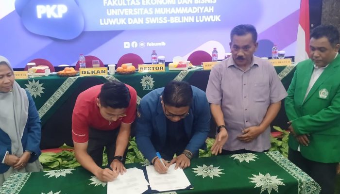 Dekan FEB UMLB Teken MoU dengan Hotel Swiss-Belinn Luwuk, Dukung Pengembangan Kompetensi Mahasiswa