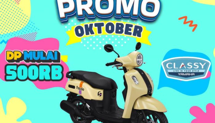 Prima Motor Hadirkan Big Promo Oktober 2025, DP Hanya Rp500 Ribu untuk Yamaha Fazio Hybrid