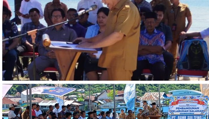 Peletakan Batu Pertama Pembangunan Tahap I Pelabuhan Salakan, Awali Langkah Besar Konektivitas Laut Bangkep