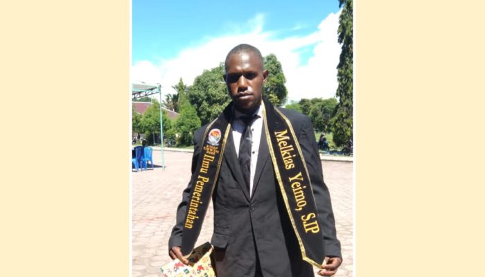 Melkias Yeimo Jalani Seminar Proposal di Universitas Satya Wiyata Mandala Nabire