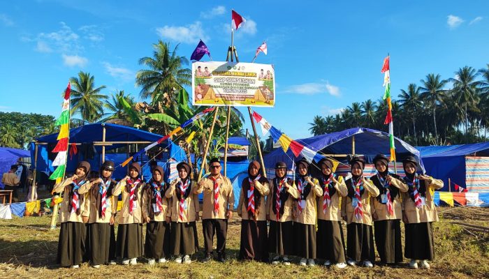 24 Santri MA Daarul Hikmah Luwuk Ikuti Kemah Pramuka Madrasah Daerah di Moilong