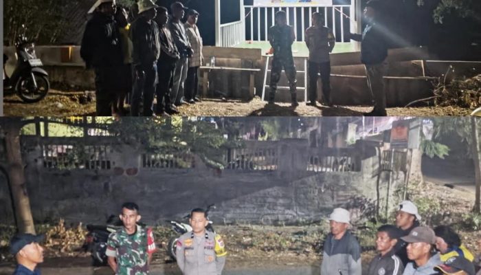 Pemkel Kilongan Permai Bersama Babinsa dan Bhabinkamtibmas Sinergi Jaga Kamtibmas Lewat Patroli Malam