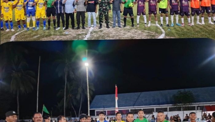 Open Turnamen Futsal Karang Taruna Cup 2025 Desa Taloyon Resmi Bergulir, Dibuka Langsung Danramil 1308-07