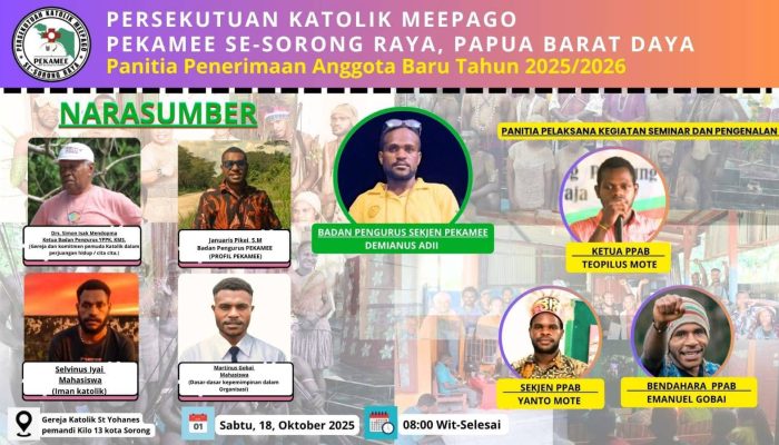 Struktur Badan Inti PEKAMEE Sorong Raya dan Panitia Penerimaan Tahun Pelayanan 2025/2026 Resmi Ditetapkan