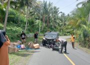 Lakalantas Mio Vs Avanza Terjadi di Nuhon, 1 Korban Dilarikan ke RSUD Luwuk