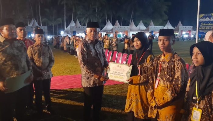 Bupati Balut Sofyan Kaepa Resmi Tutup MTQ ke-XII, Kecamatan Banggai Selatan Raih Juara Umum